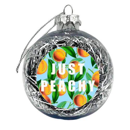 Just Peachy - xmas bauble by Eloise