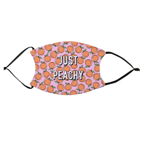 Just Peachy - face cover mask by Adam Regester