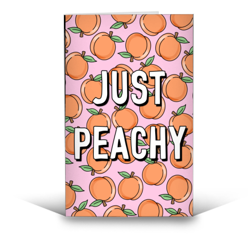 Just Peachy - funny greeting card by Adam Regester
