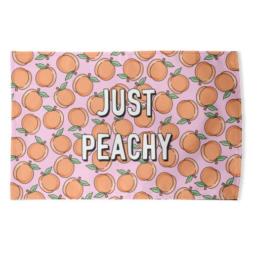 Just Peachy - funny tea towel by Adam Regester