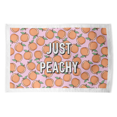 Just Peachy - funny tea towel by Adam Regester