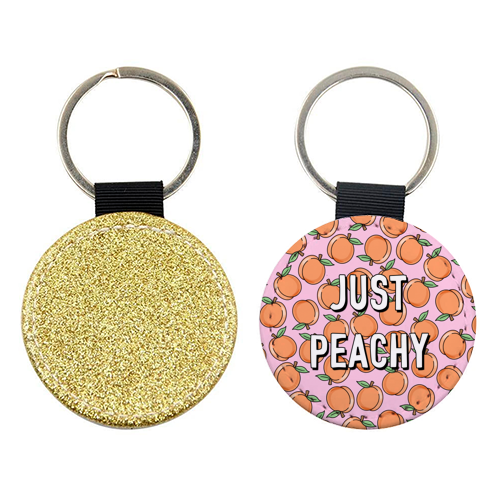Just Peachy - keyring by Adam Regester