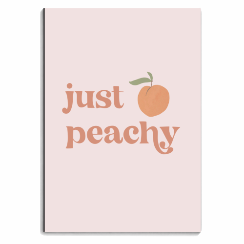 Just Peachy Retro Vintage Font - personalised A4, A5, A6 notebook by Toni Scott