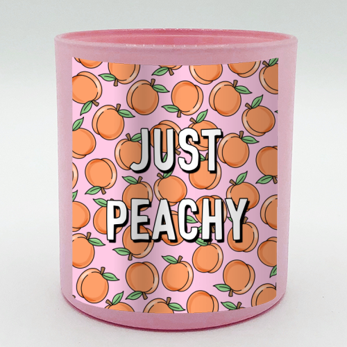 Just Peachy - scented candle by Adam Regester