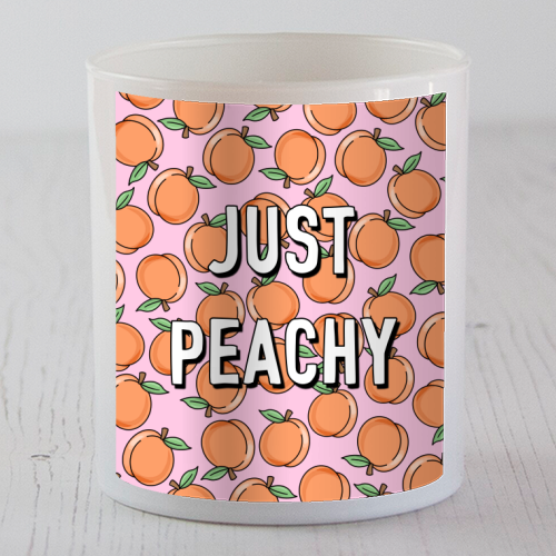 Just Peachy - scented candle by Adam Regester