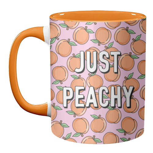 Just Peachy - unique mug by Adam Regester