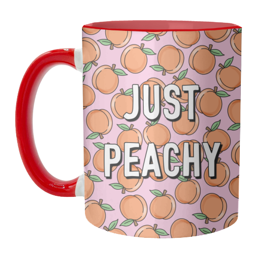 Just Peachy - unique mug by Adam Regester