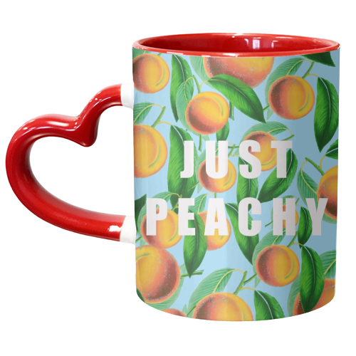 Just Peachy - unique mug by Eloise