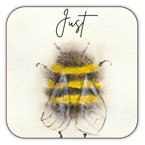 Just - personalised beer coaster by Linbylane