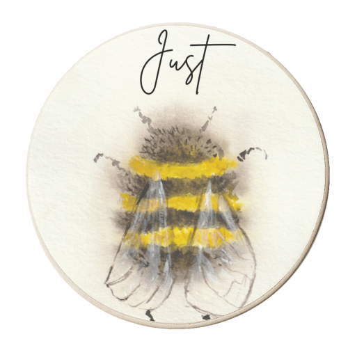 Just - personalised beer coaster by Linbylane