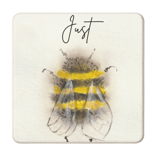 Just - personalised beer coaster by Linbylane