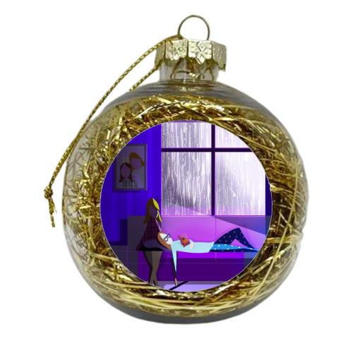 Just Us - xmas bauble by Amy Lewis