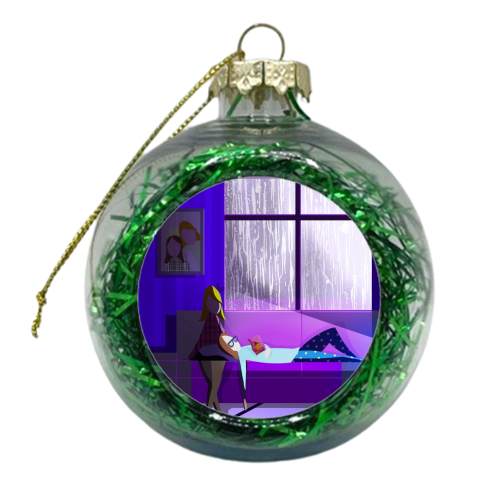 Just Us - xmas bauble by Amy Lewis