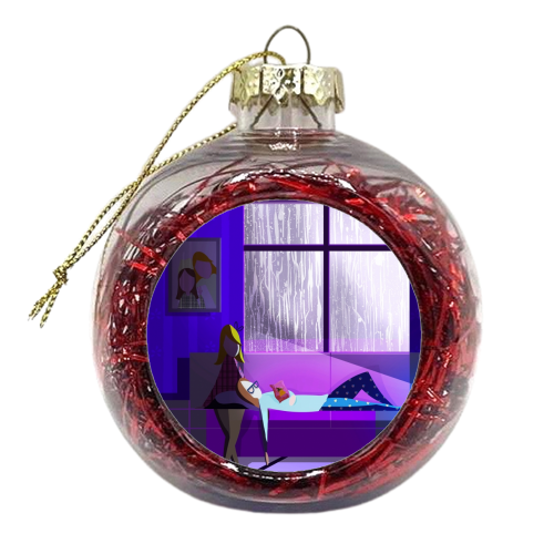 Just Us - xmas bauble by Amy Lewis