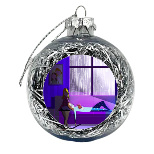 Just Us - xmas bauble by Amy Lewis