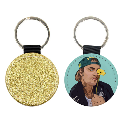 Justin Bieber Collection - keyring by Catherine Critchley.