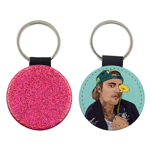 Justin Bieber Collection - keyring by Catherine Critchley.