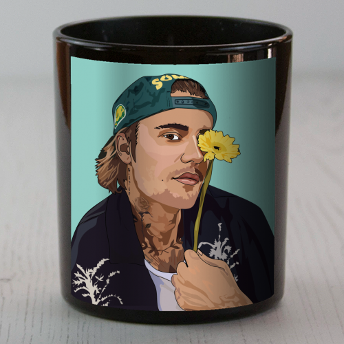 Justin Bieber Collection - scented candle by Catherine Critchley.