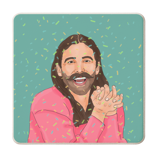 JVN Queer Eye - personalised beer coaster by The Queer Store