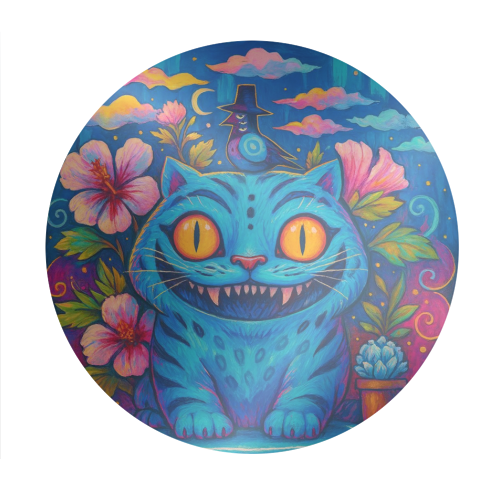 K-POP TIGER - Circle Sticker by Ms Doodle