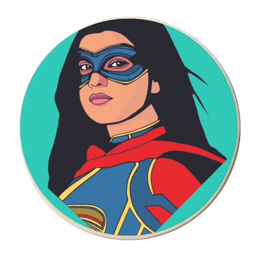 Kamala - personalised beer coaster by Danny Welch