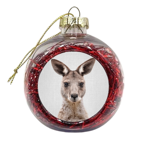 Kangaroo - Colorful - xmas bauble by Gal Design