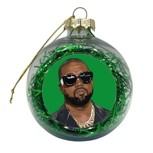 Kanye West Collection - xmas bauble by Catherine Critchley.