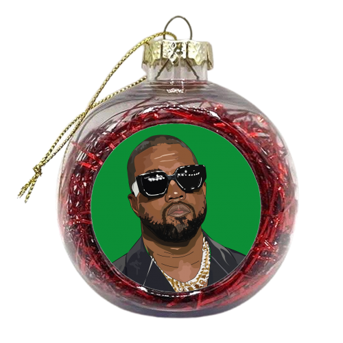 Kanye West Collection - xmas bauble by Catherine Critchley.