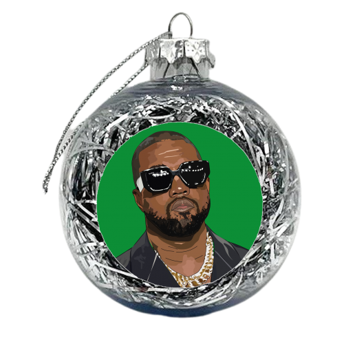 Kanye West Collection - xmas bauble by Catherine Critchley.