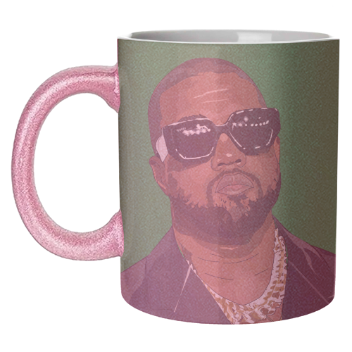 Kanye West Collection - unique mug by Catherine Critchley.