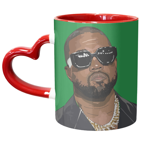 Kanye West Collection - unique mug by Catherine Critchley.