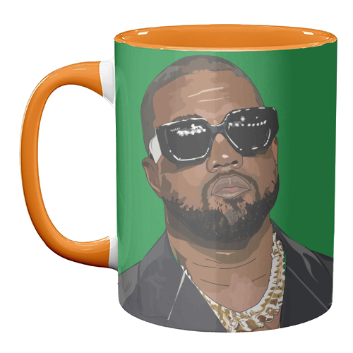 Kanye West Collection - unique mug by Catherine Critchley.