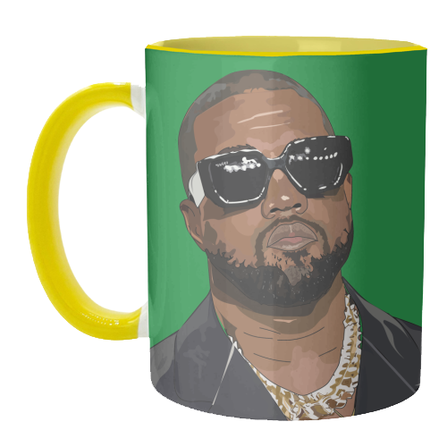 Kanye West Collection - unique mug by Catherine Critchley.