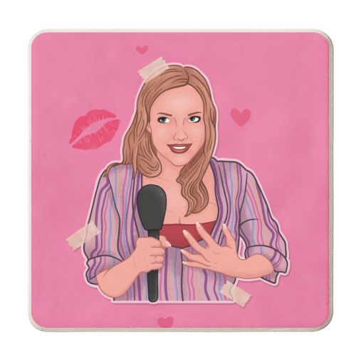 Karen Mean Girls - personalised beer coaster by Loren Grosvenor