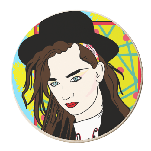 Karma Chameleon - personalised beer coaster by Bite Your Granny