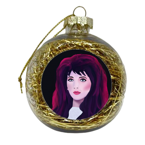 Kate Bush - xmas bauble by Rock and Rose Creative
