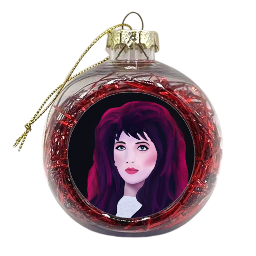 Kate Bush - xmas bauble by Rock and Rose Creative