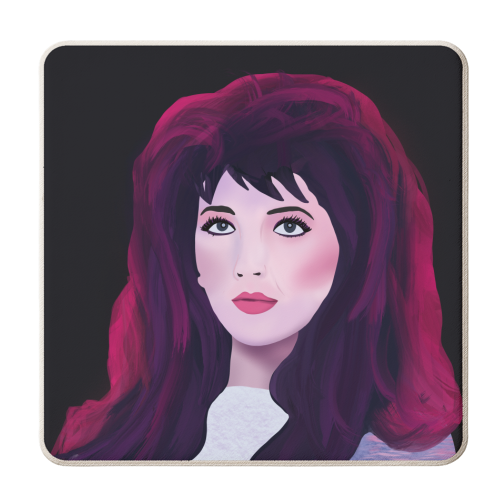 Kate Bush - personalised beer coaster by Rock and Rose Creative