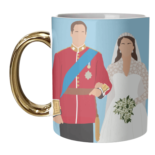 Kate & William - unique mug by Rock and Rose Creative