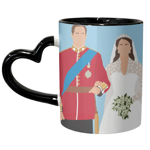 Kate & William - unique mug by Rock and Rose Creative