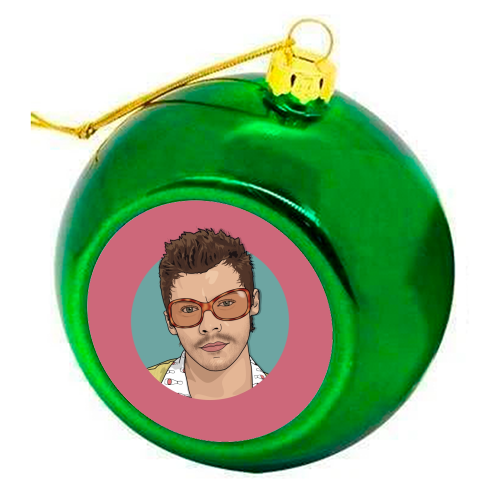 KATTDO Harry sunglasses illustration - colourful christmas bauble by The Girl Next Draw