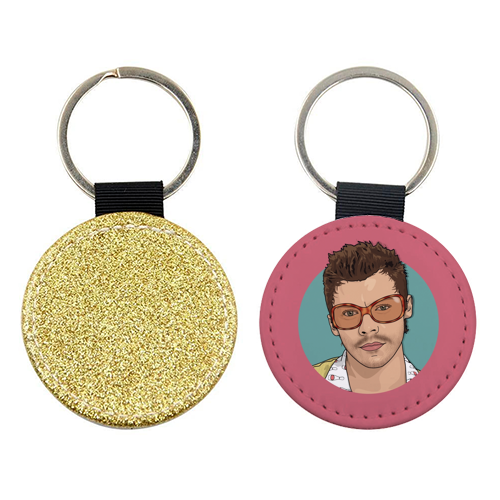 KATTDO Harry sunglasses illustration - keyring by The Girl Next Draw