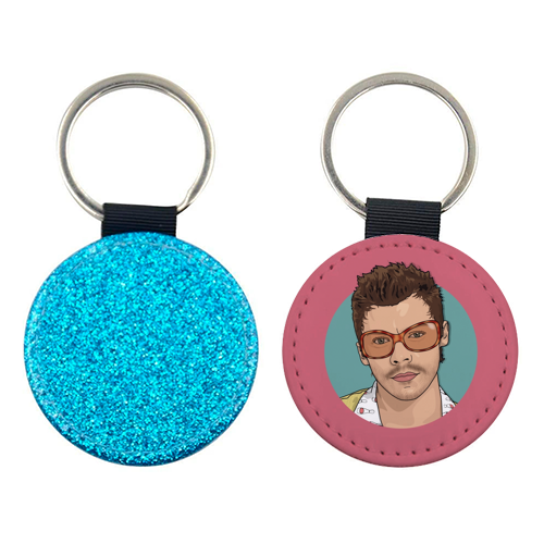KATTDO Harry sunglasses illustration - keyring by The Girl Next Draw