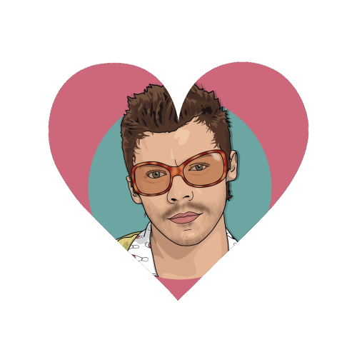 KATTDO Harry sunglasses illustration - Magnet by The Girl Next Draw