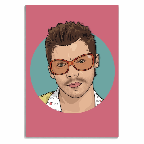 KATTDO Harry sunglasses illustration - personalised A4, A5, A6 notebook by The Girl Next Draw