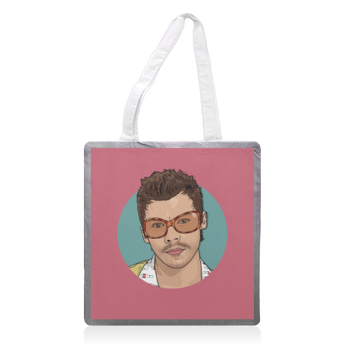 KATTDO Harry sunglasses illustration - printed canvas tote bag by The Girl Next Draw