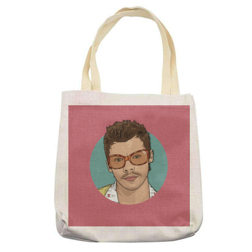 KATTDO Harry sunglasses illustration - printed canvas tote bag by The Girl Next Draw