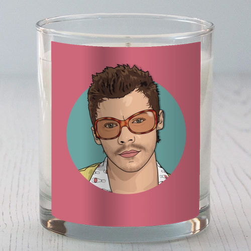 KATTDO Harry sunglasses illustration - scented candle by The Girl Next Draw