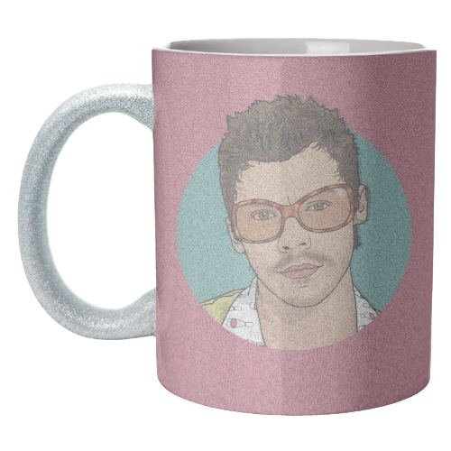KATTDO Harry sunglasses illustration - unique mug by The Girl Next Draw