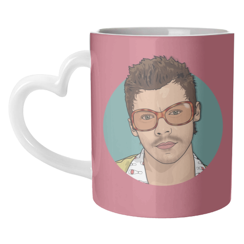 KATTDO Harry sunglasses illustration - unique mug by The Girl Next Draw